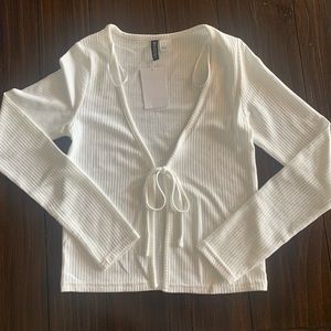 front tie cardigan !!